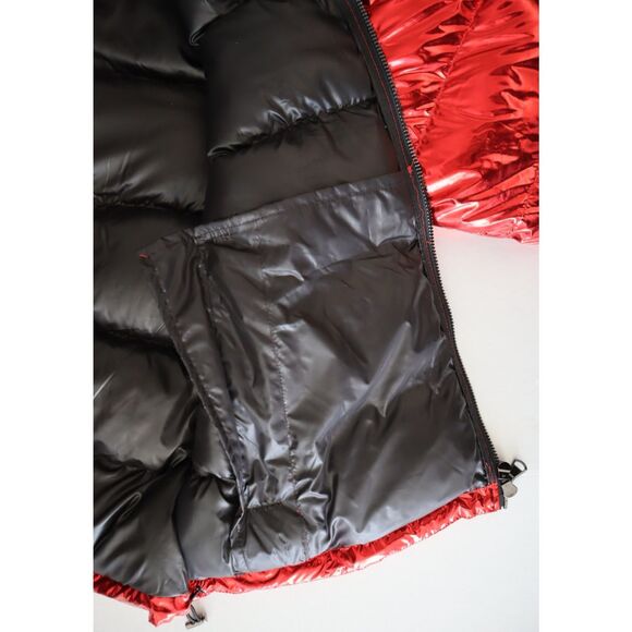 Rockstar Original Men's Sz 2XL Metallic Red Alasia Hooded Puffer Jacket - Picture 14 of 16